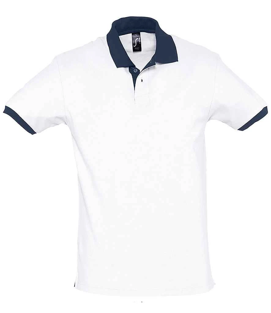 SOL'S Sols Prince Contrast Cotton Piqué Polo Shirt 6 SOL'S Sols Prince Contrast Cotton Piqué Polo Shirt - Image 6