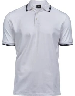 Tee Jays Mens Luxury Stripe Stretch Polo