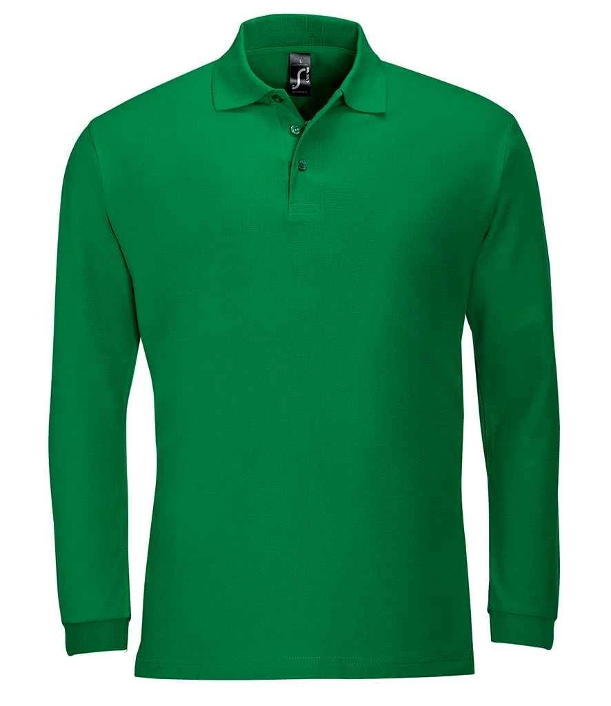 SOL'S Sols Winter Ii Long Sleeve Cotton Piqué Polo Shirt 8 SOL'S Sols Winter Ii Long Sleeve Cotton Piqué Polo Shirt - Image 8