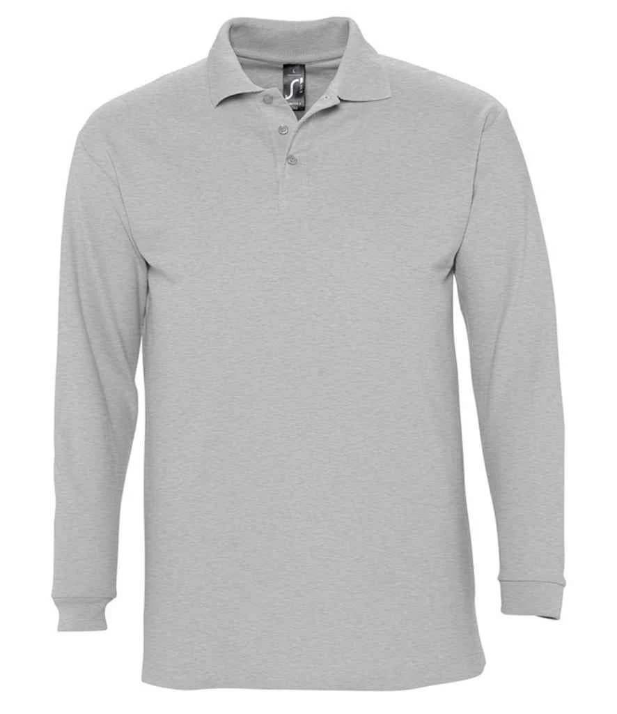 SOL'S Sols Winter Ii Long Sleeve Cotton Piqué Polo Shirt 7 SOL'S Sols Winter Ii Long Sleeve Cotton Piqué Polo Shirt - Image 7