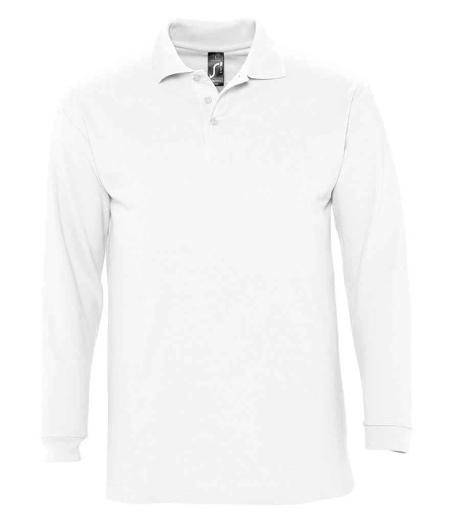 SOL'S Sols Winter Ii Long Sleeve Cotton Piqué Polo Shirt 13 SOL'S Sols Winter Ii Long Sleeve Cotton Piqué Polo Shirt - Image 13