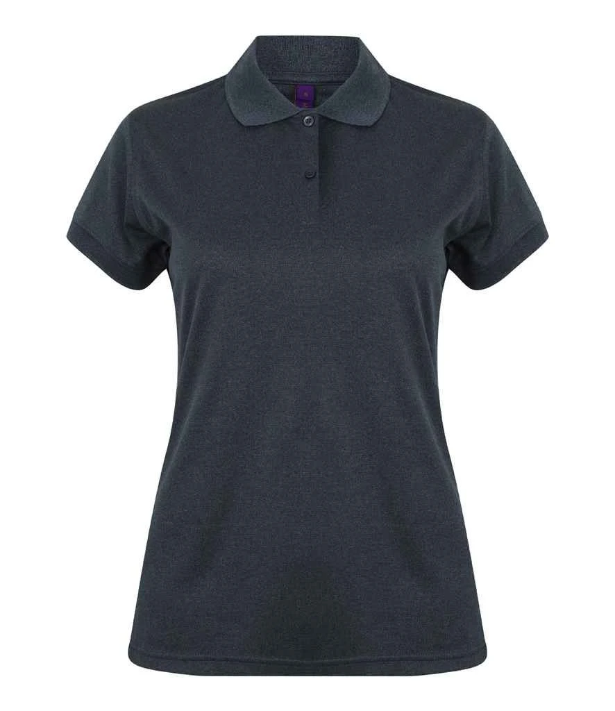 Henbury Ladies Coolplus Wicking Piqué Polo Shirt 2 Henbury Ladies Coolplus Wicking Piqué Polo Shirt - Image 2