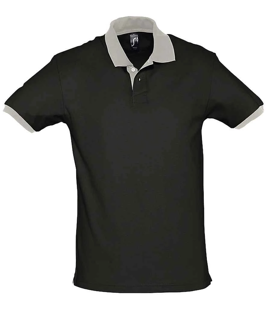 SOL'S Sols Prince Contrast Cotton Piqué Polo Shirt 2 SOL'S Sols Prince Contrast Cotton Piqué Polo Shirt - Image 2