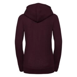 Russell Ladies' Authentic Melange Zipped Hood Sweat