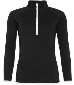 Just Cool Awdis Ladies Cool Half Zip Sweat Top