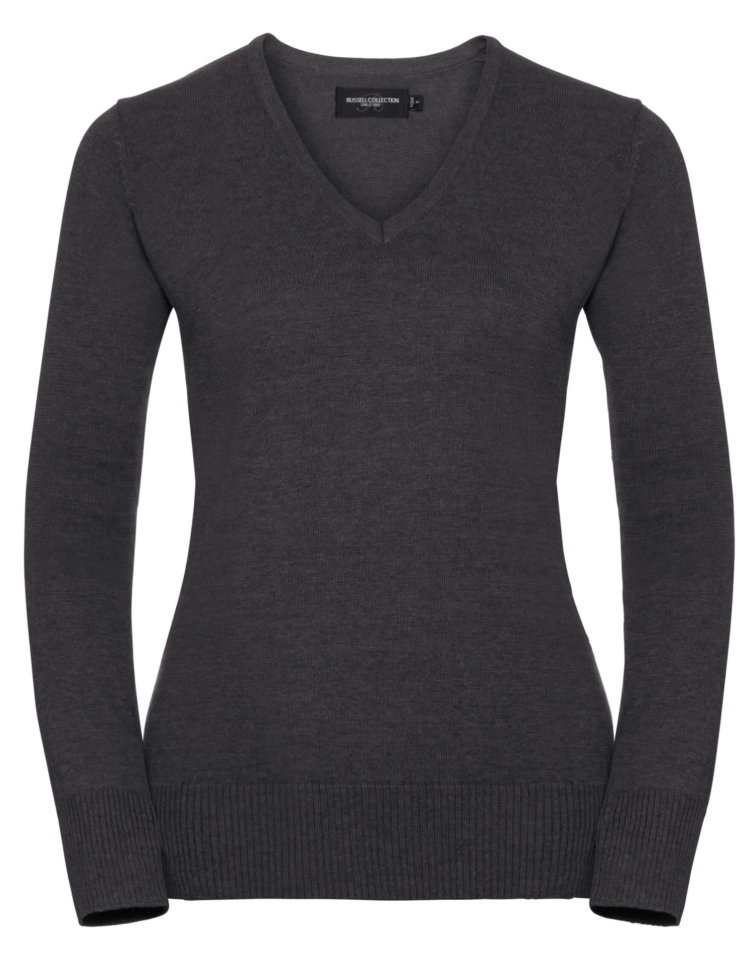 Russell Collection Ladies' V-Neck Knitted Pullover 1 Russell Collection Ladies' V-Neck Knitted Pullover