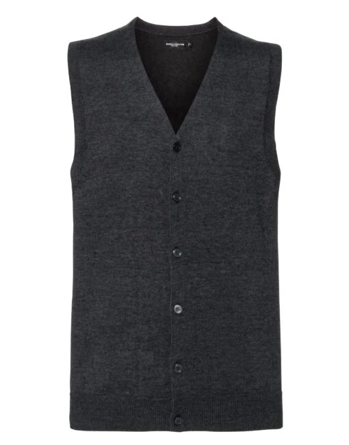 Russell Collection Mens V-Neck Sleeveless Knitted Cardigan -Portwest || SOL'S || RUSSELL Shop 40d85c9a15967ca692d4620585856c2eec9098cab4af01d7bba451f6d24060e8