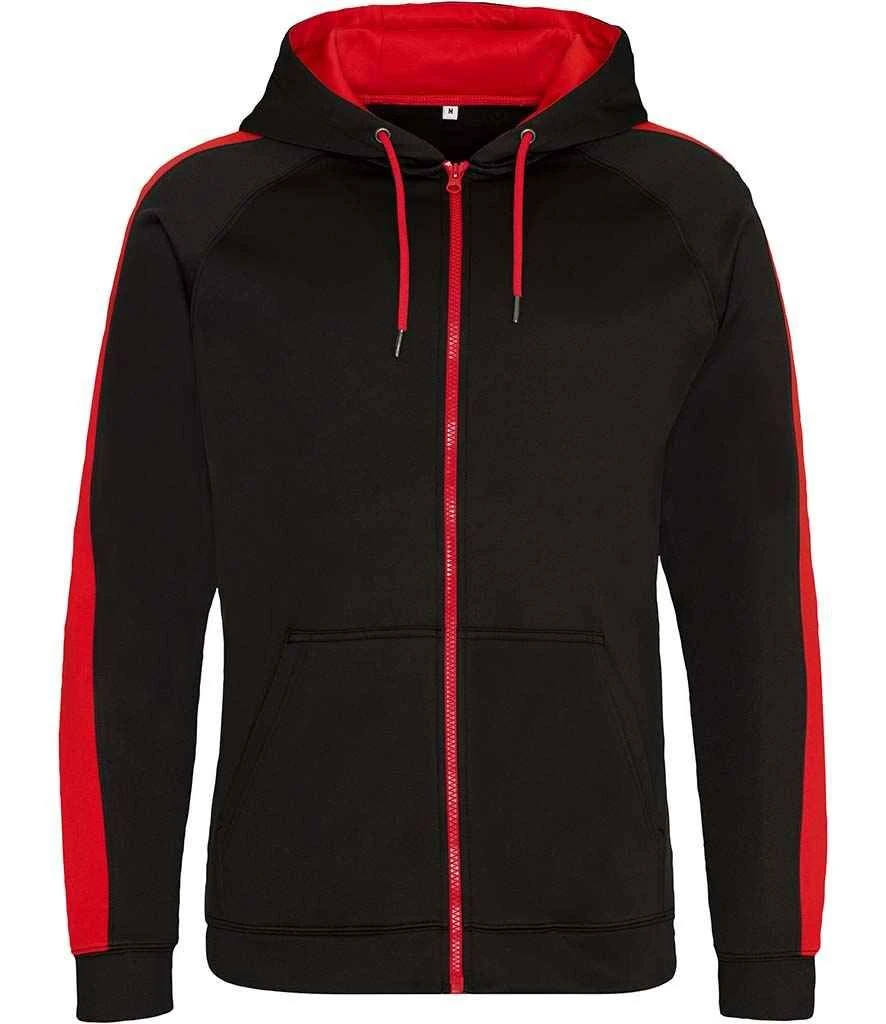 Just Hoods Awdis Contrast Sports Polyester Zoodie 6 Just Hoods Awdis Contrast Sports Polyester Zoodie - Image 6