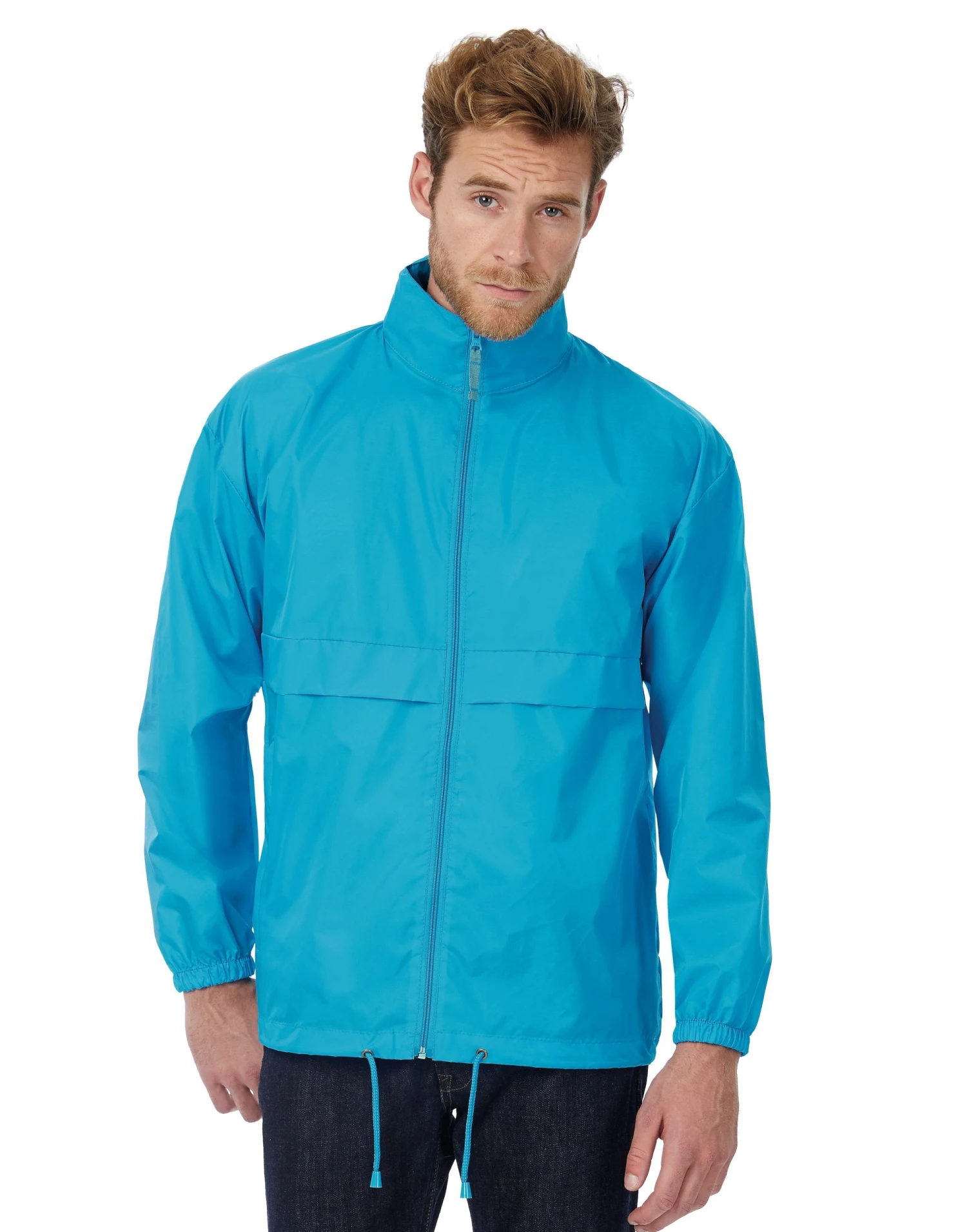 B&C Mens Sirocco Windbreaker Jacket 2 B&C Mens Sirocco Windbreaker Jacket - Image 2