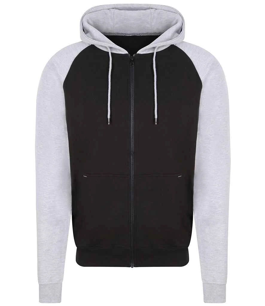 Just Hoods Awdis Baseball Zoodie 5 Just Hoods Awdis Baseball Zoodie - Image 5