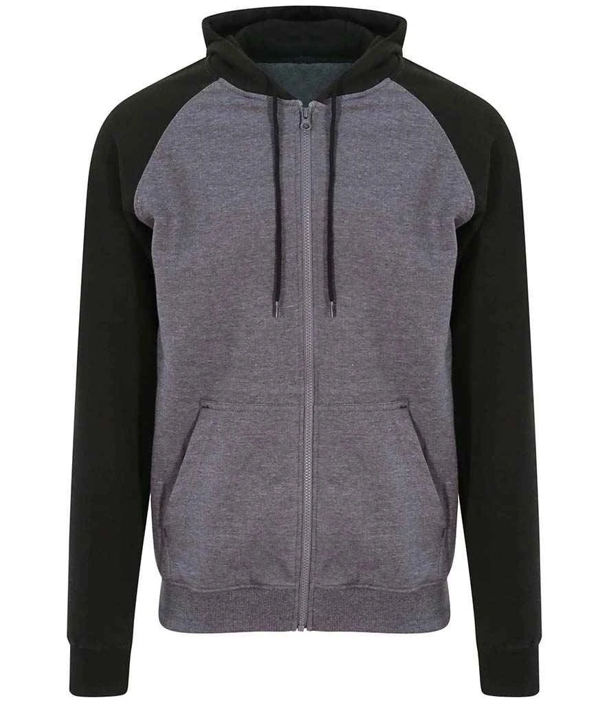 Just Hoods Awdis Baseball Zoodie 3 Just Hoods Awdis Baseball Zoodie - Image 3