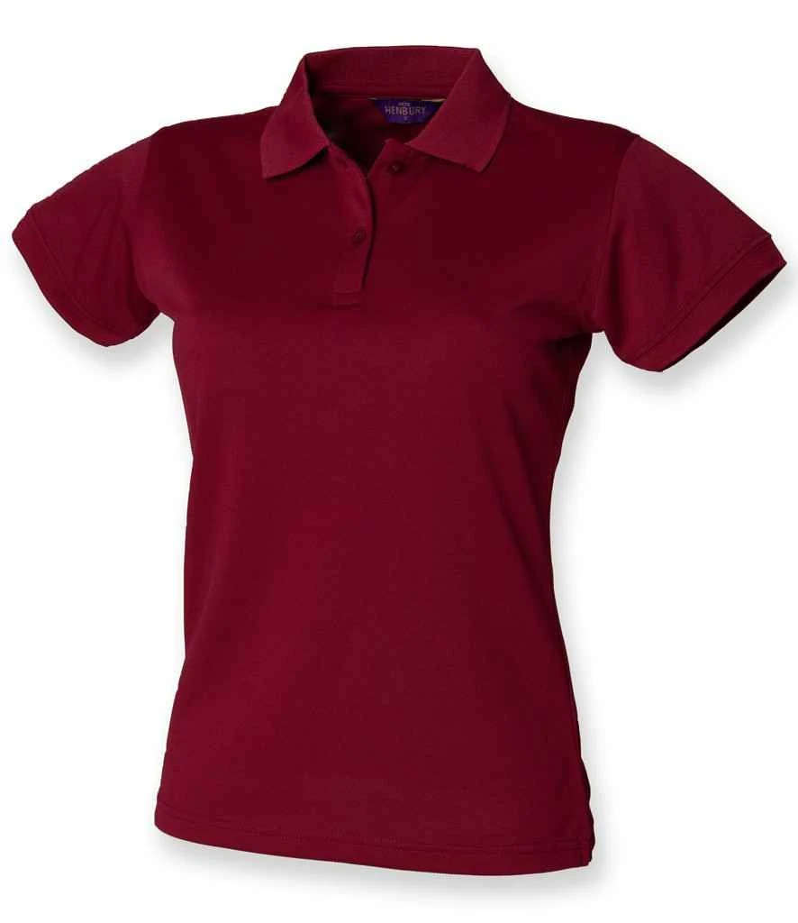 Henbury Ladies Coolplus Wicking Piqué Polo Shirt 8 Henbury Ladies Coolplus Wicking Piqué Polo Shirt - Image 8