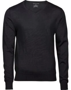 Tee Jays Mens V Neck Knitted Sweater