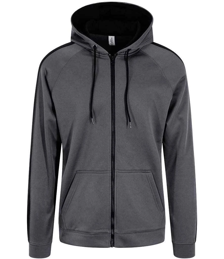 Just Hoods Awdis Contrast Sports Polyester Zoodie 3 Just Hoods Awdis Contrast Sports Polyester Zoodie - Image 3