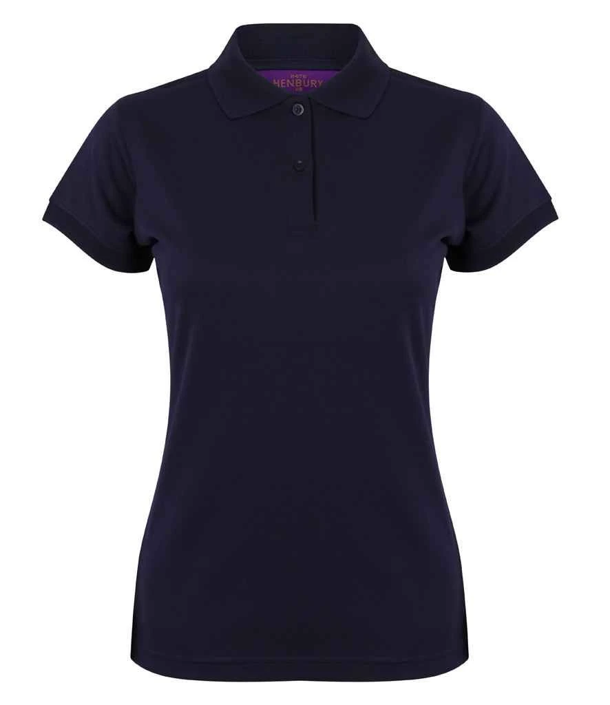 Henbury Ladies Coolplus Wicking Piqué Polo Shirt 12 Henbury Ladies Coolplus Wicking Piqué Polo Shirt - Image 12