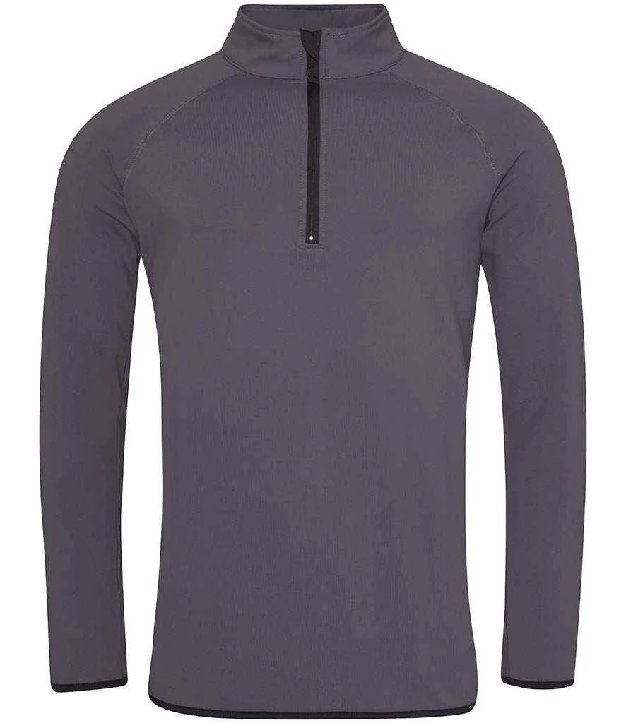Just Cool Awdis Cool Half Zip Sweat Top 2 Just Cool Awdis Cool Half Zip Sweat Top - Image 2
