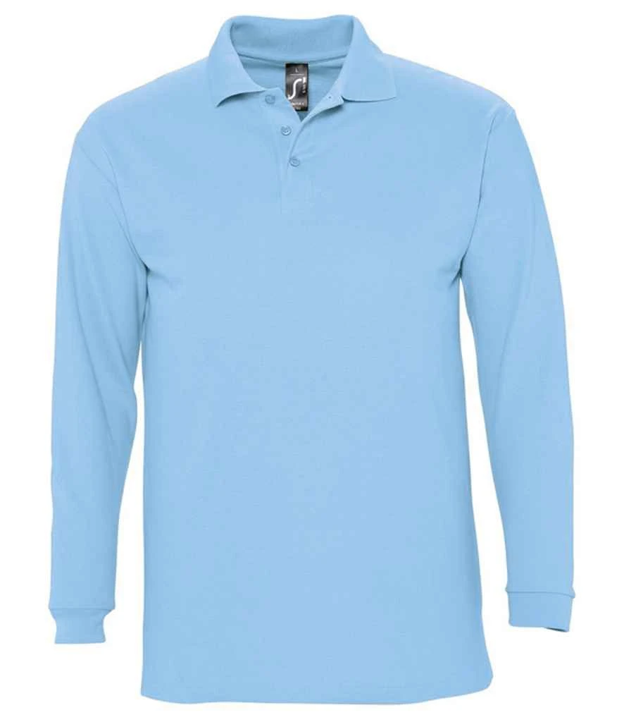 SOL'S Sols Winter Ii Long Sleeve Cotton Piqué Polo Shirt 12 SOL'S Sols Winter Ii Long Sleeve Cotton Piqué Polo Shirt - Image 12