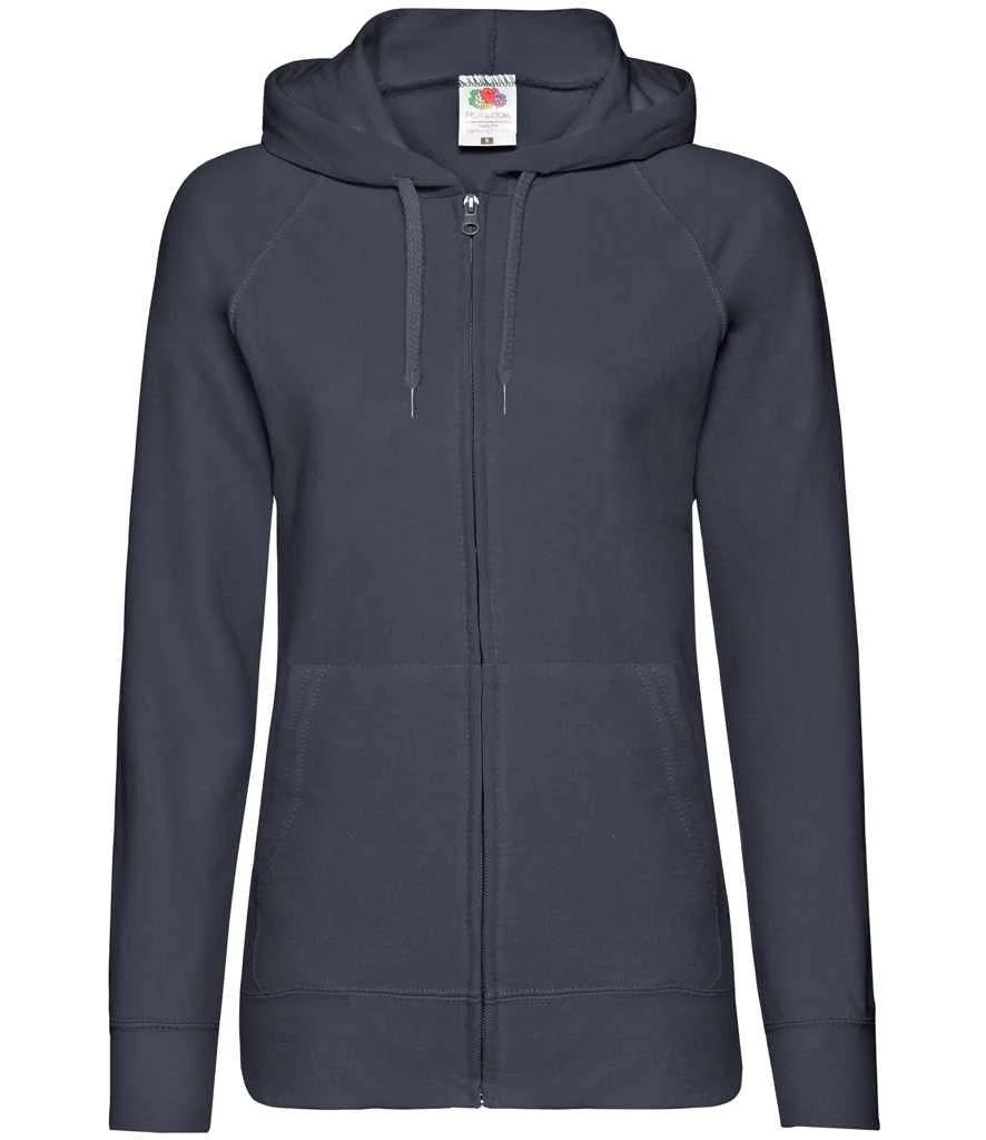 Fruit Of The Loom Ladies' Lightweight Hooded Sweat Jacket 16 Fruit Of The Loom Ladies' Lightweight Hooded Sweat Jacket - Image 16