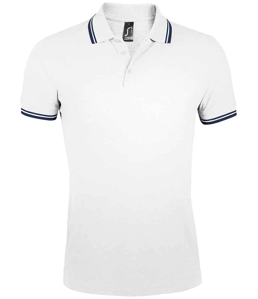 SOL'S Sols Pasadena Tipped Cotton Piqué Polo Shirt 9 SOL'S Sols Pasadena Tipped Cotton Piqué Polo Shirt - Image 9