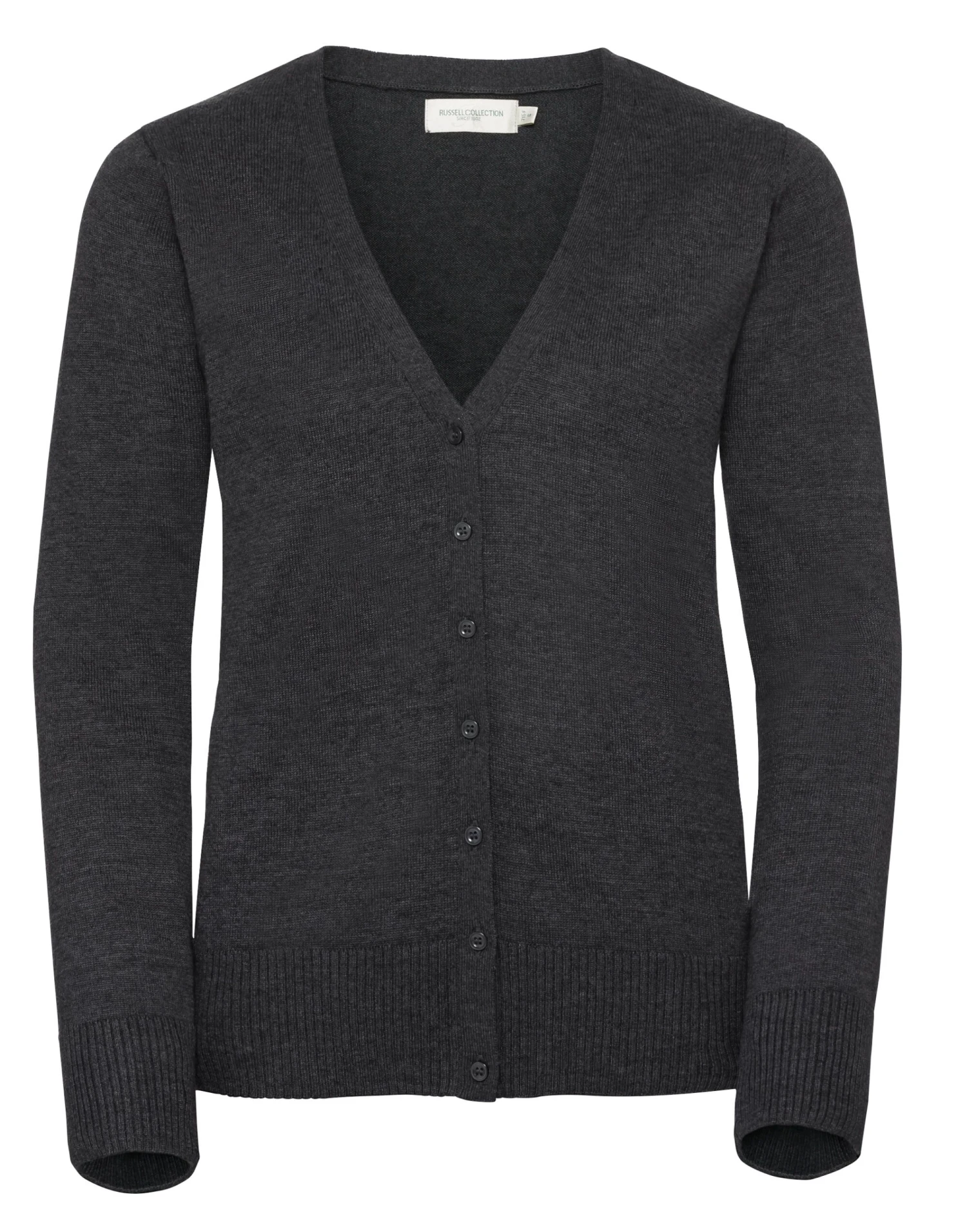 Russell Collection Ladies' V-Neck Knitted Cardigan 5 Russell Collection Ladies' V-Neck Knitted Cardigan - Image 5