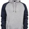 Tee Jays Mens Two-Tone Hooded Sweatshirt