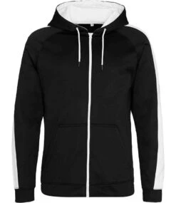 Just Hoods Awdis Contrast Sports Polyester Zoodie