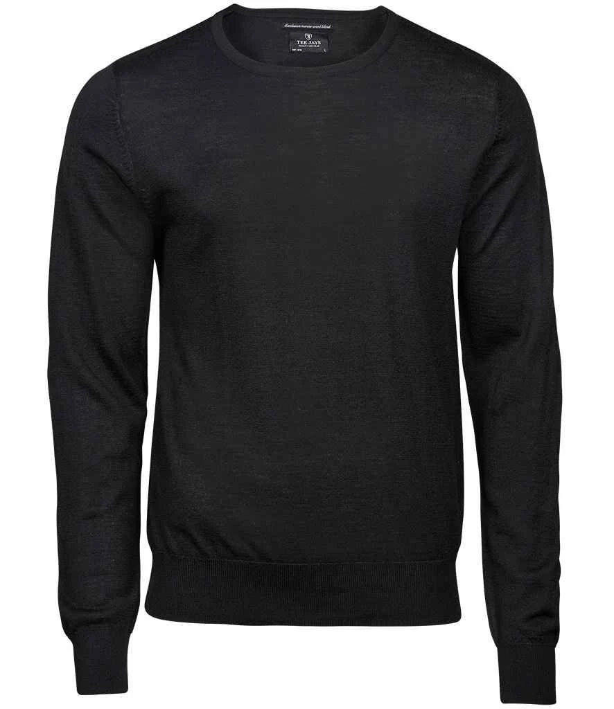 Tee Jays Mens Crew Neck Knitted Sweater 2 Tee Jays Mens Crew Neck Knitted Sweater - Image 2