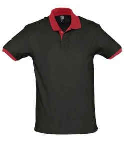 SOL'S Sols Prince Contrast Cotton Piqué Polo Shirt