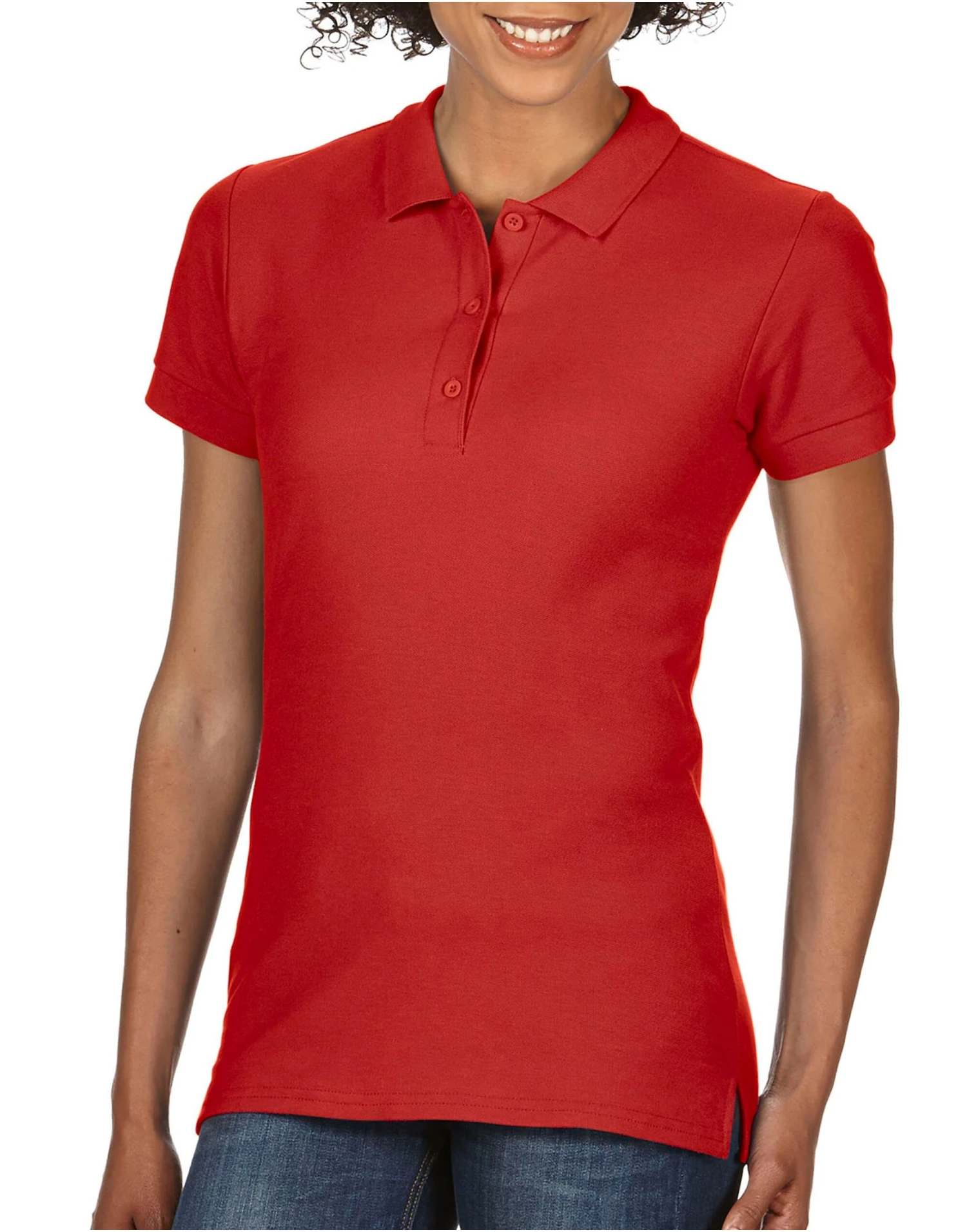 Gildan Premium Cotton® Ladies' Double Piqué Polo 4 Gildan Premium Cotton® Ladies' Double Piqué Polo - Image 4