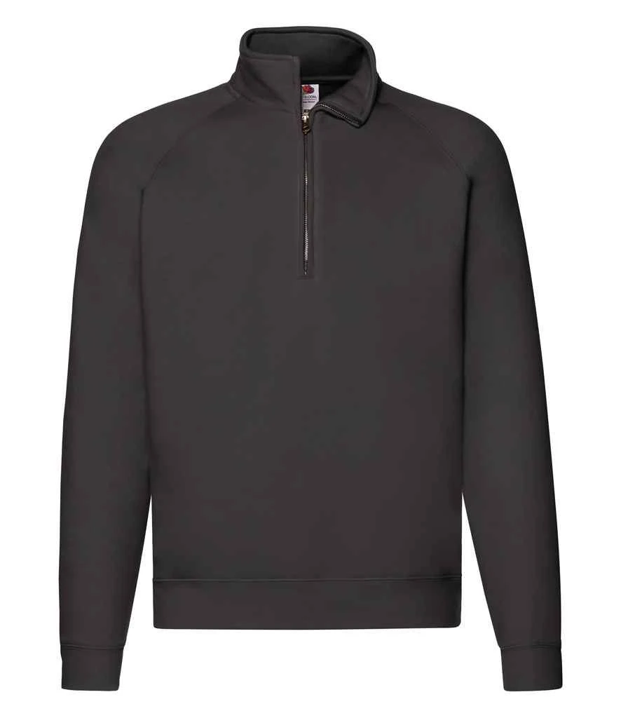 Fruit Of The Loom Mens Premium Zip Neck Sweat 3 Fruit Of The Loom Mens Premium Zip Neck Sweat - Image 3