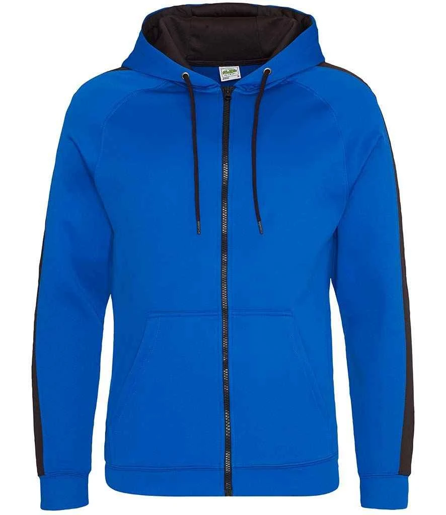 Just Hoods Awdis Contrast Sports Polyester Zoodie 4 Just Hoods Awdis Contrast Sports Polyester Zoodie - Image 4